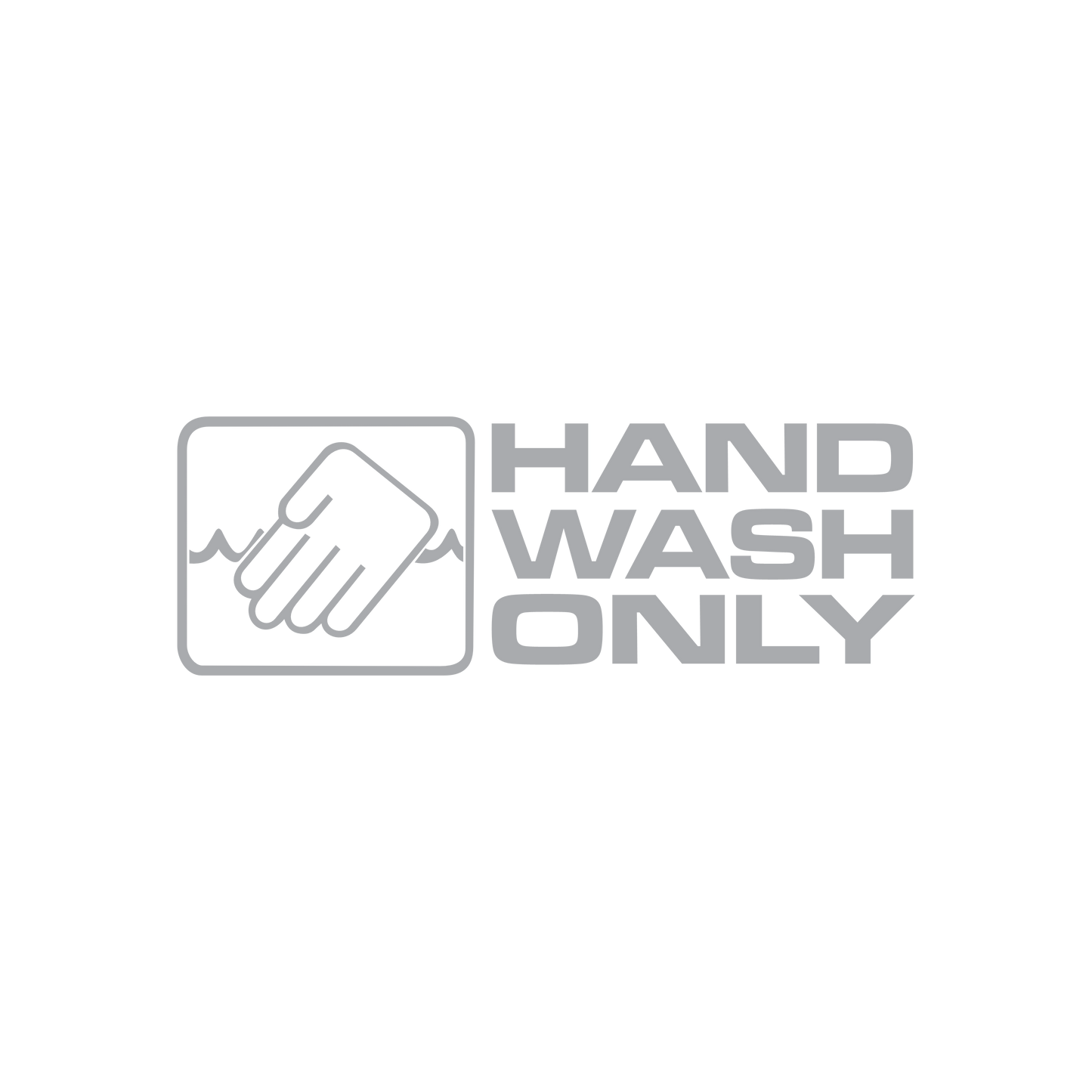 Sticker Hand Wash Only