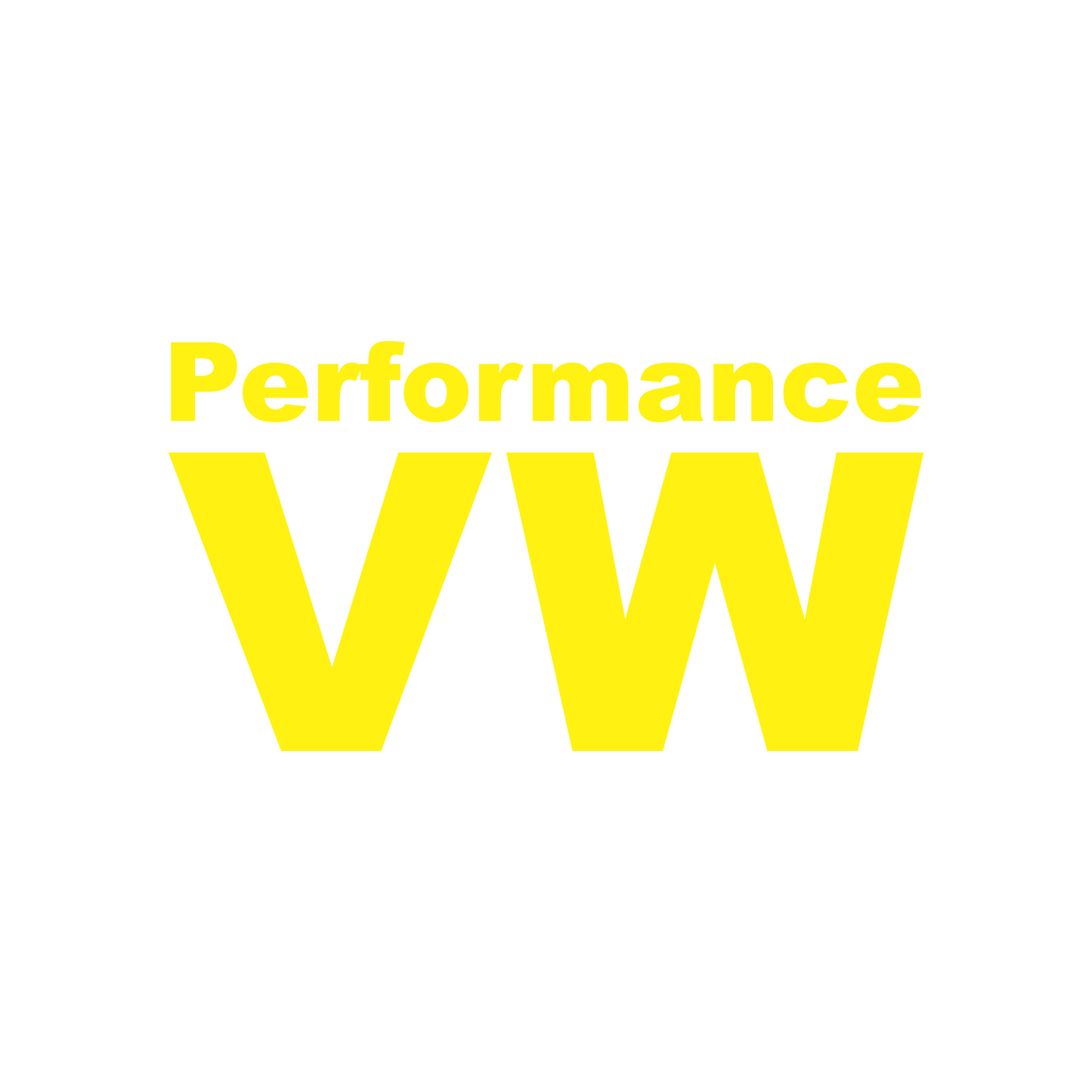 Sticker Performance VW
