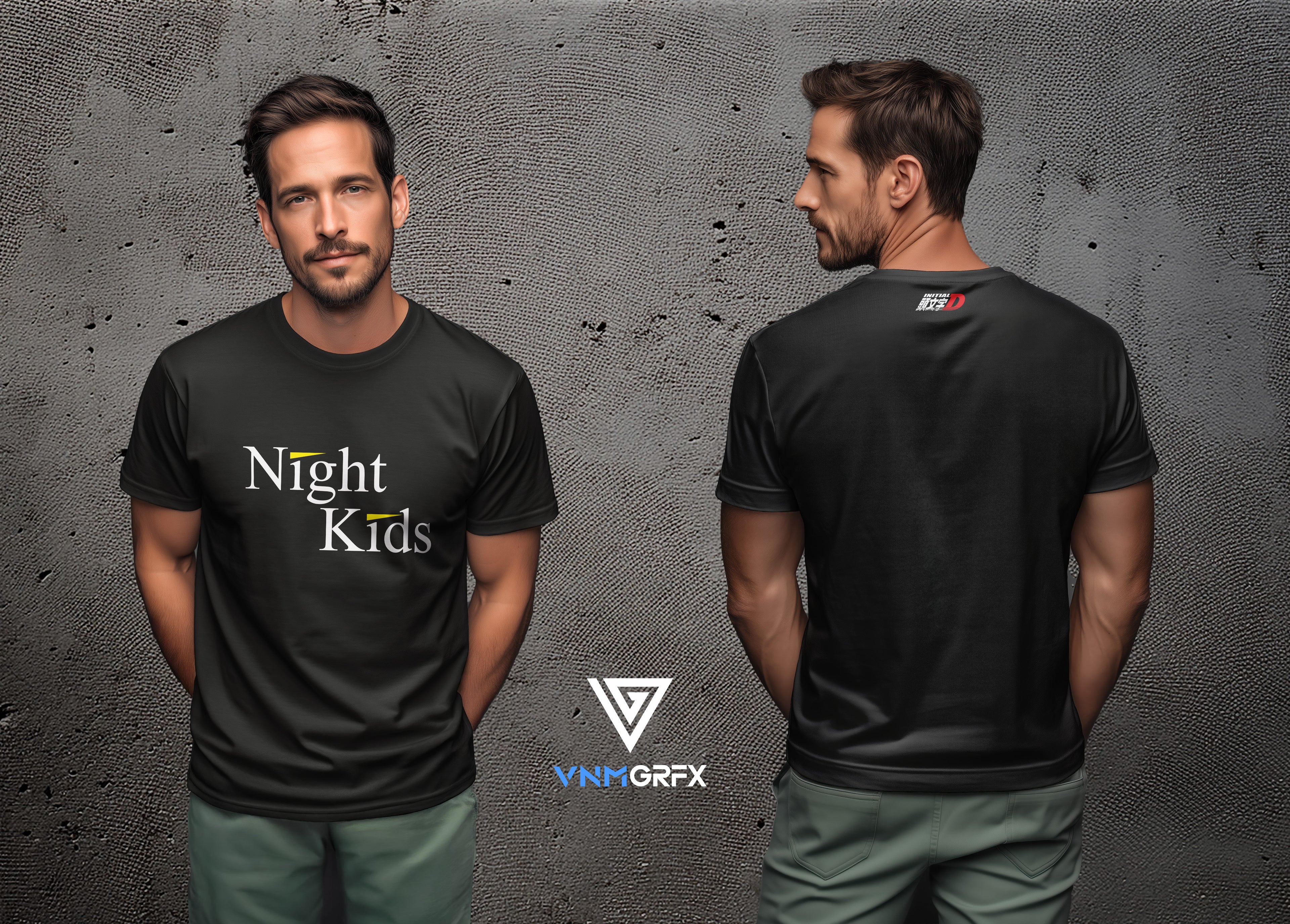 Night Kids Initial D T-shirt