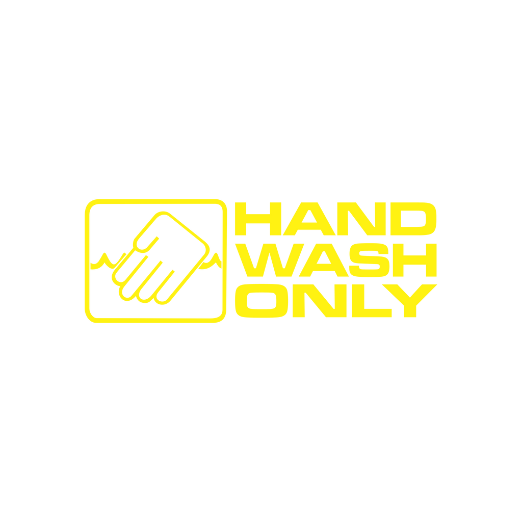 Sticker Hand Wash Only