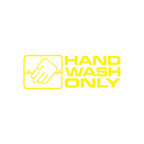 Sticker Hand Wash Only