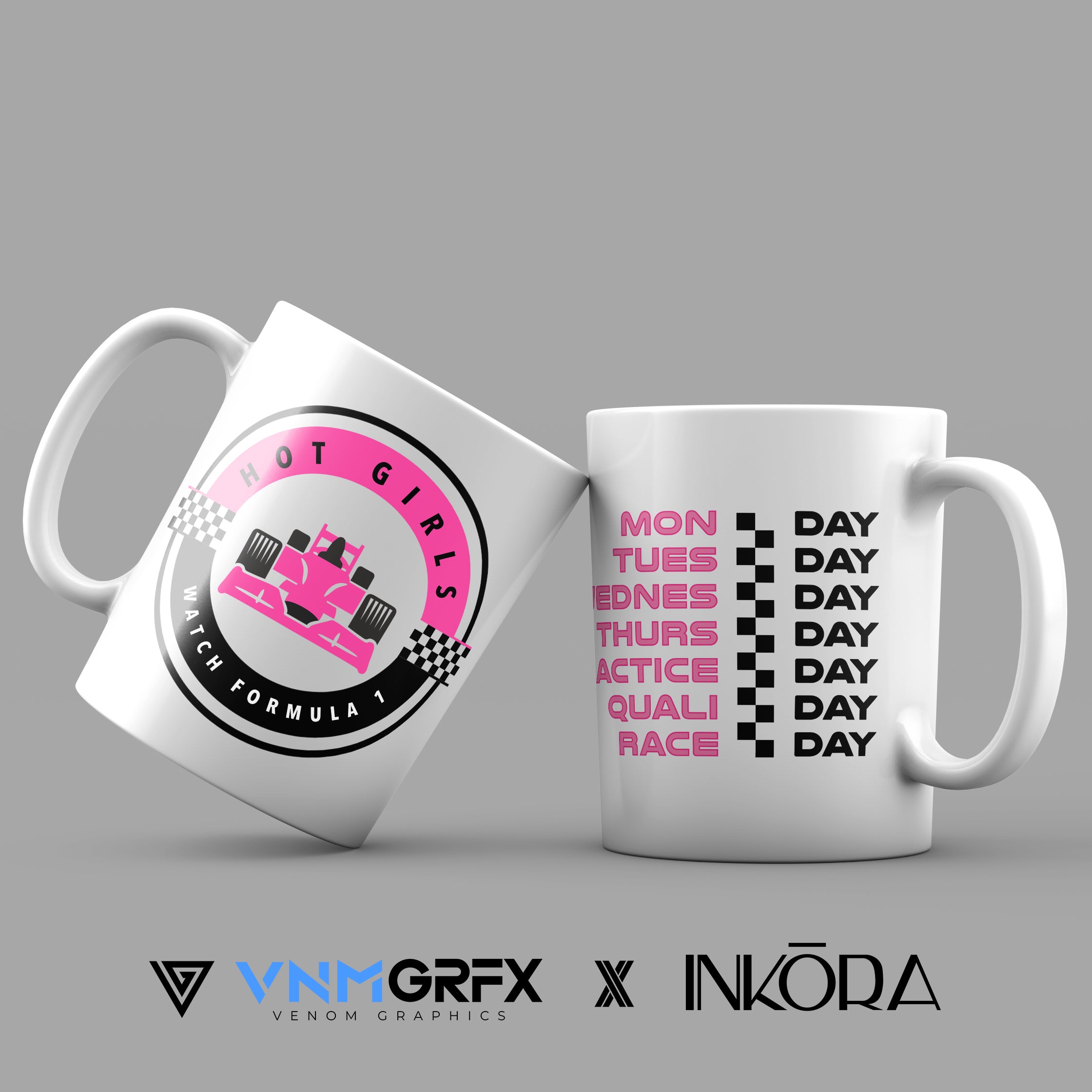 Taza Hot Girls Watch Formula 1 by INKŌRA