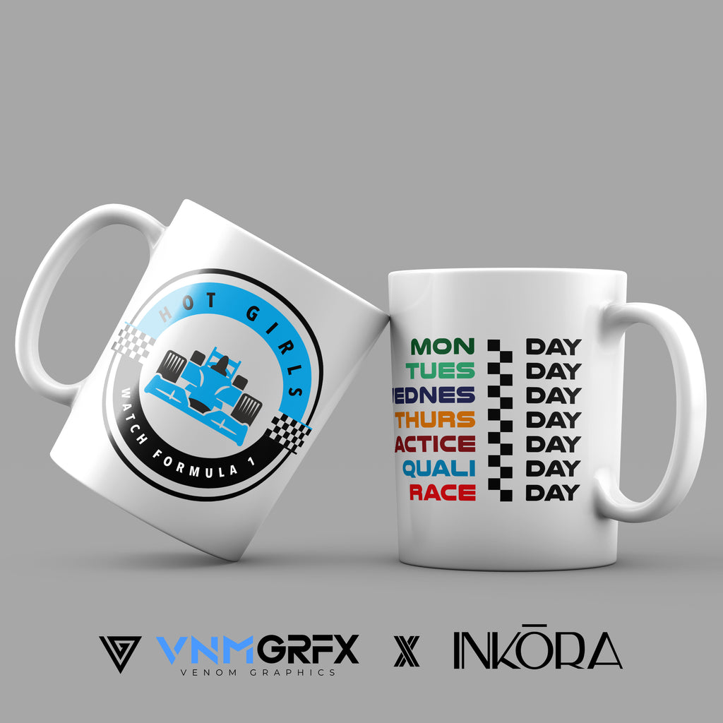 Taza Hot Girls Watch Formula 1 by INKŌRA